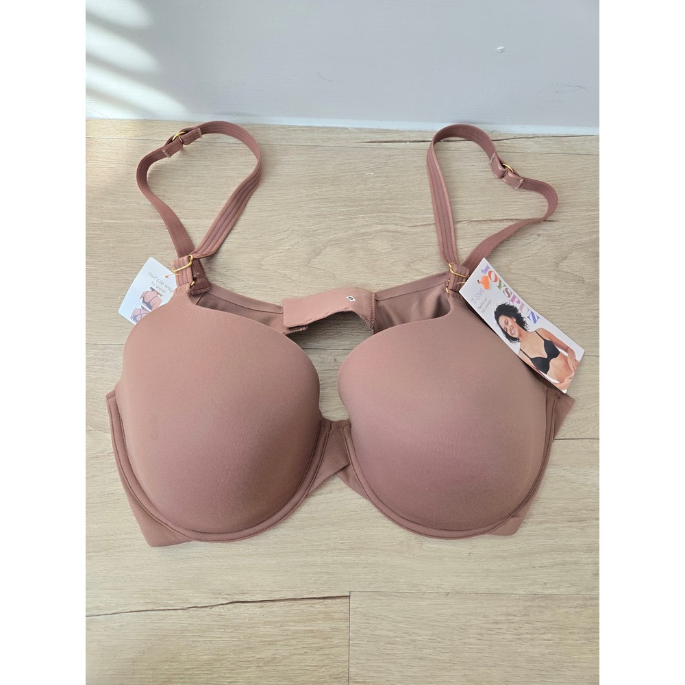 Joyspun T-Shirt Bra 40C Brown Full Coverage Flexible Cup Multi-Way Straps NWT